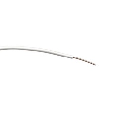 【196-4307】23 AWG シングルコア フックアップワイヤー/計装ケーブル、100m、白 、PVC、1 kV ac(100個入り)