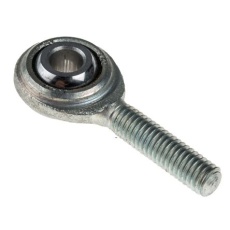 【198-9077】ロッド端、内径:6mm、M6x1 オス、スチール