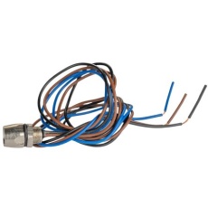 【201-7163】メス 丸型コネクタ、3極、M8、前面取り付け