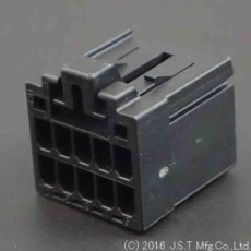 【J21DF-10V-KX-L】JST 基板用コネクタハウジング 10極 ピッチ:2.5mm 2列 (20個入り)