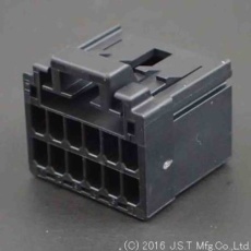 【J21DF-12V-KX-L】JST 基板用コネクタハウジング 12極 ピッチ:2.5mm 2列 (20個入り)