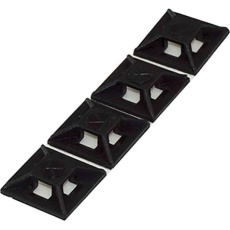 【204-0249】ケーブルタイマウント 、黒、長さ 12.5mm、幅 12.5 mm(100個入り)