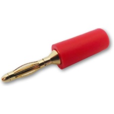 【212-1214】バナナコネクタ オス 赤 真鍮