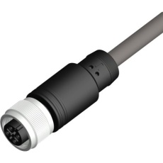 【212-1719】M12 → 未処理終端 センサアクチュエータケーブル、4 ピン、5m メス →