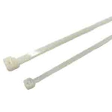 【213-2986】結束バンド 250mm x 4.8 mm ナチュラル ナイロン 66 100 個入り(100個入り)