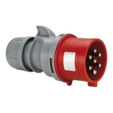 【214-4151】電源コネクタ(産業用コネクタ )32A 400 V 7P ケーブルマウント プラグ IP54