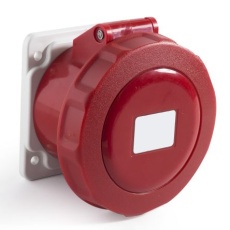 【214-4228】電源コネクタ (産業用コネクタ )、16A、380 → 415 V、3P + E、パネルマウント、ソケット、IP67