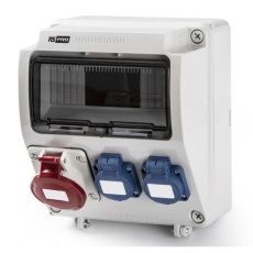 【214-4279】電源コネクタ (産業用コネクタ )、16A、400 V、プラグ、IP44