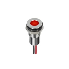 【220-8926】パイロットランプ、1、8 → 3、3V dc、赤、実装ホールサイズ:8mm