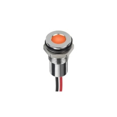 【220-8943】パイロットランプ 12V dc オレンジ 実装ホールサイズ:8mm