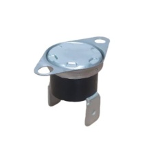 【222-8242】サーモスタット 固定 バイメタル、垂直タブ 125 VACで15 A、250 VACで16 A、開 150℃ 閉 135℃