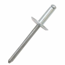 【223-1147】リベット (ブラインド)、リベット径:4.8mm、穴径:4.9mm(25個入り)