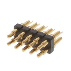 【227-2168】ストレート クランプ金具 10極 2.54mm 2列 スルーホール実装