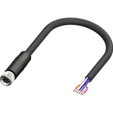 【230-5665】M8 → 未処理終端 センサアクチュエータケーブル、6 ピン、10m メス →