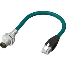 【230-5693】Cat6 イーサネットケーブル、M12 - RJ45、1m