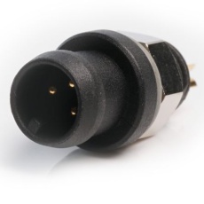 【231-7927】オス 丸型コネクタ、3極、M6、パネルマウント