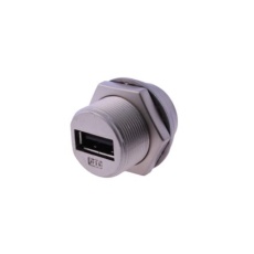 【231-7943】Type-A、USB2.0 カプラ、メス、パネルマウント
