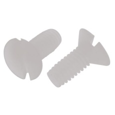 【232-6901】皿頭 小ねじ M2.5 6.0mm ナイロン(100個入り)