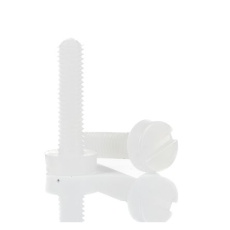 【232-6915】つまみねじ ローレットねじ 丸形ローレット M3 x 10mm ナイロン(100個入り)