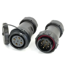 【233-8351】メス 、オス 丸型コネクタ、9極、29 mm、ケーブルマウント