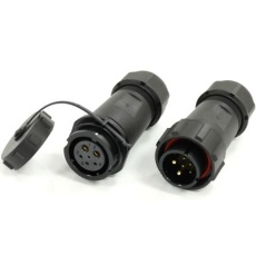 【233-8369】メス 、オス 丸型コネクタ、6極、21 mm、ケーブルマウント