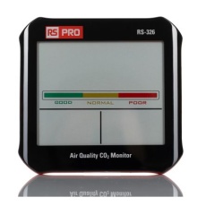 【236-2654】空気質計 RS-326 空気質メータ CO2、湿度、温度 単三電池