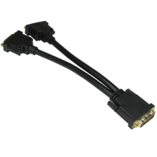 【236-9110】0.2M BLACK DVI SPLITTER CABLE DVI-D M-2