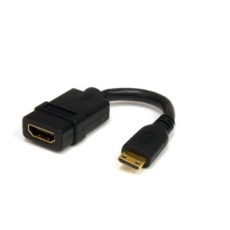 【236-9122】A/Vコネクタアダプタ ミニHDMI HDMI