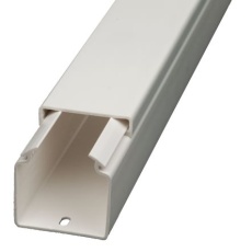 【237-4040】ケーブルダクト、白、PVC、2m