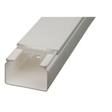 【237-4054】ケーブルダクト、白、PVC、2m(3個入り)