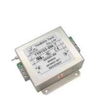 【237-8757】EMIフィルタ、電源ラインフィルタ、ノイズフィルタ、25A、300 / 520 V ac、3相 シャーシーマウント