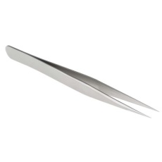 【238-6198】ピンセット、ステンレス鋼、抗酸耐性あり、短い