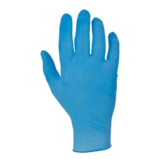 【245-8947】使い捨て手袋 使い捨て手袋パウダー付き 200入り 青、パウダー付、サイズ:XL