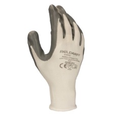 【246-0867】作業用手袋、サイズ:11、XXL、ポリエステル、グレイ