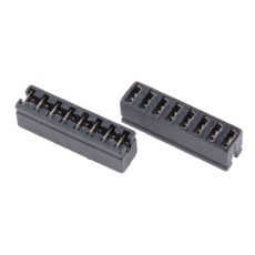 【251-8626】ショートリンク、メス、ストレート、黒、上部開口、8、1、2.54mm
