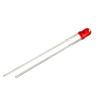 【254-5704】LED 赤 スルーホール実装 3 mm 砲弾型(T-1)
