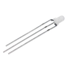 【254-5711】LED 赤 黄-緑 スルーホール実装 3 mm 砲弾型(T-1)