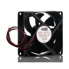 【255-7300】軸流ファン 電源電圧:24 V dc、DC、80 x 80 x 25mm