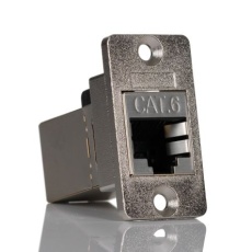 【257-6705】1ポート RJ45コネクタ Cat6 シールド付き