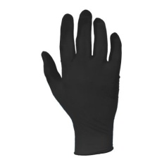 【264-9553】使い捨て手袋 使い捨て手袋パウダーなし 100入り Black、パウダーフリー、サイズ:L(100個入り)