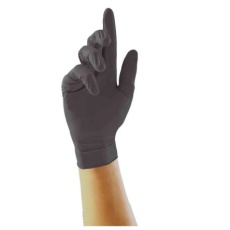 【264-9554】使い捨て手袋 使い捨て手袋パウダーなし 100入り Black、パウダーフリー、サイズ:XL(100個入り)