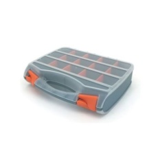 【265-8450】収納ボックス 高さ:75mm 区画数:30、奥行:310mm