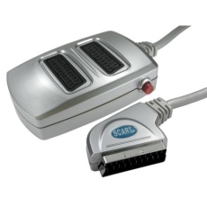 【266-2198】A/Vコネクタアダプタ SCART 2 x SCART