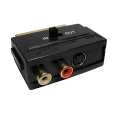 【266-2223】A/Vコネクタアダプタ SCART 2 x RCA & SVHS