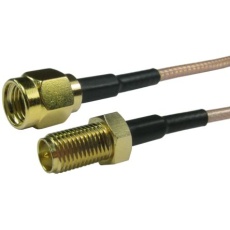 【266-2615】Reverse SMA 同軸ケーブル 50 Ω RP-SMA RP-SMA 1m