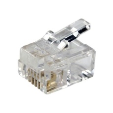 【266-2642】RJ11コネクタ、オス、RJ11コネクタ、ケーブルマウント