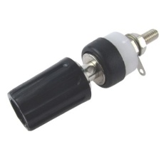 【266-4929】ターミナル 60V dc 15A 穴径:4mm 4BAネジ、黒