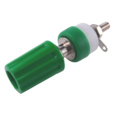 【266-4930】ターミナル 60V dc 15A 穴径:4mm 4BAネジ、緑