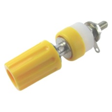 【266-4934】ターミナル 60V dc 15A 穴径:4mm 4BAネジ、黄