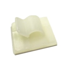 【269-1829】ケーブルクリップ (配線クリップ)、4.9mm x 19 mm 7.2mm(150個入り)